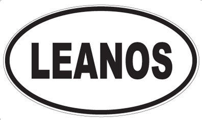 LEANOS - Oval Sticker