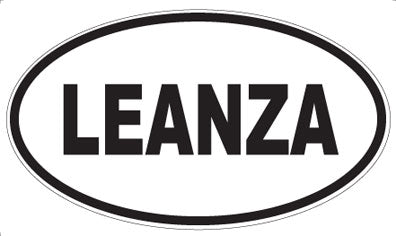 LEANZA - Oval Sticker