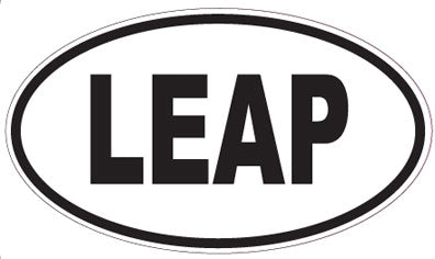 LEAP - Oval Sticker