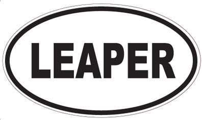LEAPER - Oval Sticker