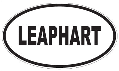 LEAPHART - Oval Magnet