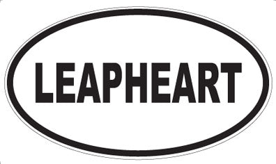 LEAPHEART - Oval Sticker
