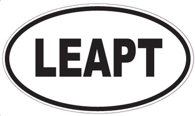 LEAPT - Oval Magnet