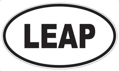 LEAP - Oval Magnet
