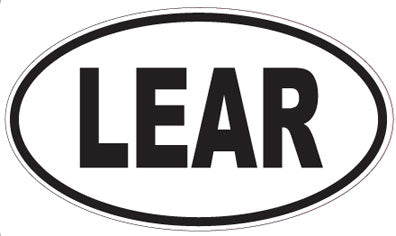 LEAR - Oval Sticker