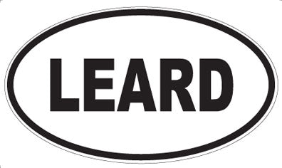 LEARD - Oval Sticker