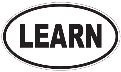 LEARN - Oval Magnet