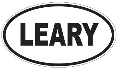 LEARY - Oval Sticker
