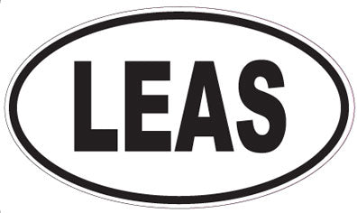LEAS - Oval Sticker