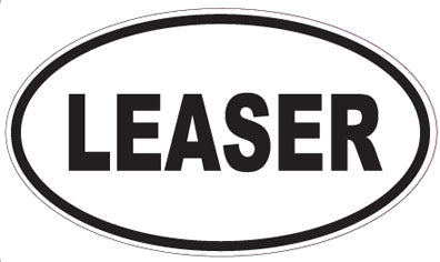 LEASER - Oval Sticker