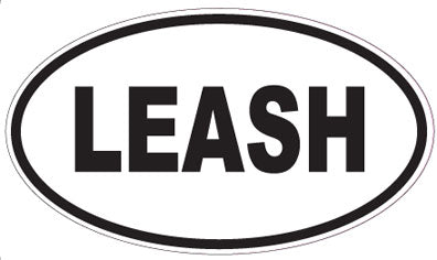 LEASH - Oval Magnet