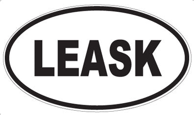 LEASK - Oval Magnet