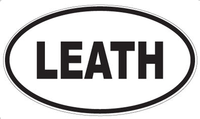 LEATH - Oval Sticker