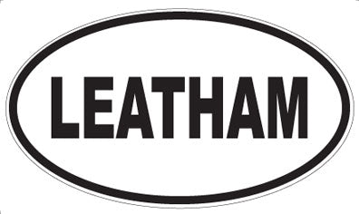 LEATHAM - Oval Sticker