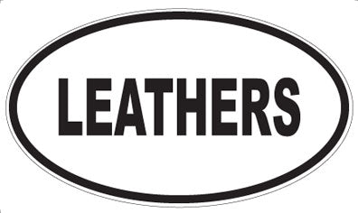 LEATHERS - Oval Magnet