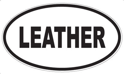 LEATHER - Oval Magnet