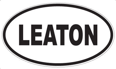 LEATON - Oval Sticker