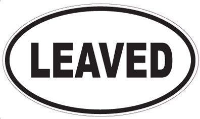 LEAVED - Oval Sticker
