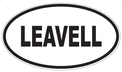 LEAVELL - Oval Sticker