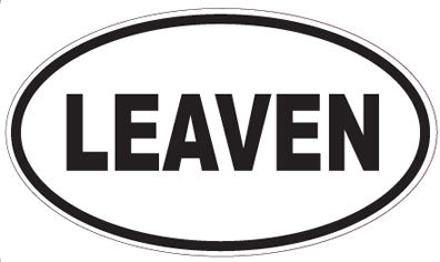 LEAVEN - Oval Sticker