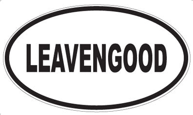 LEAVENGOOD - Oval Sticker