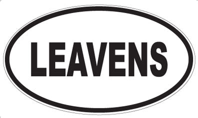 LEAVENS - Oval Sticker