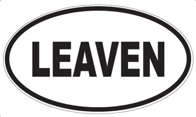 LEAVEN - Oval Magnet
