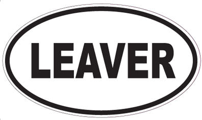 LEAVER - Oval Sticker