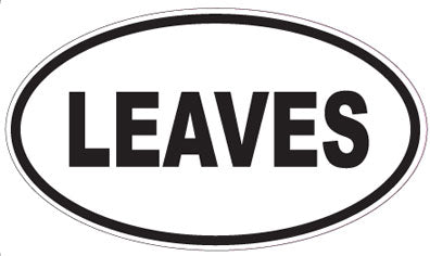 LEAVES - Oval Sticker