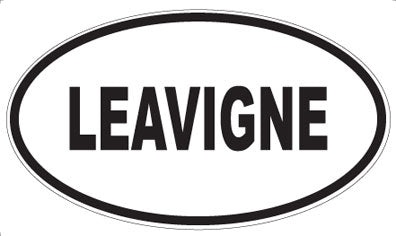 LEAVIGNE - Oval Sticker