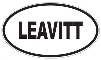 LEAVITT - Oval Sticker