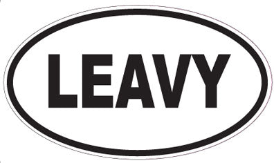LEAVY - Oval Sticker