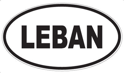 LEBAN - Oval Sticker