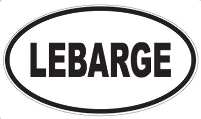 LEBARGE - Oval Sticker