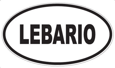 LEBARIO - Oval Sticker