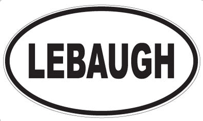 LEBAUGH - Oval Magnet