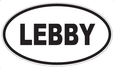 LEBBY - Oval Sticker