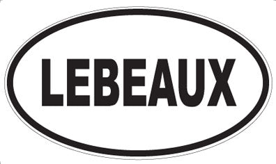 LEBEAUX - Oval Sticker
