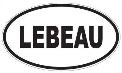 LEBEAU - Oval Magnet