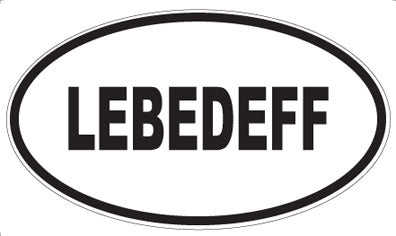 LEBEDEFF - Oval Magnet
