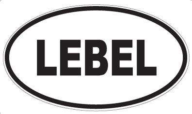 LEBEL - Oval Sticker