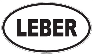 LEBER - Oval Sticker