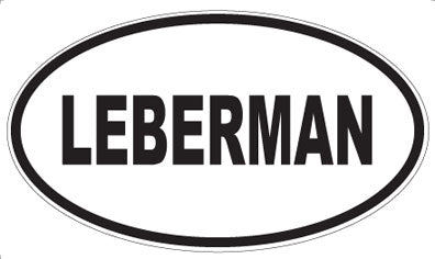 LEBERMAN - Oval Sticker
