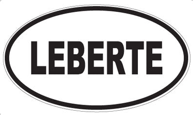 LEBERTE - Oval Magnet