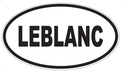 LEBLANC - Oval Sticker