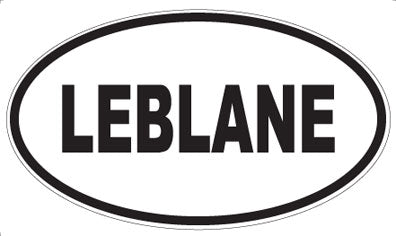 LEBLANE - Oval Sticker