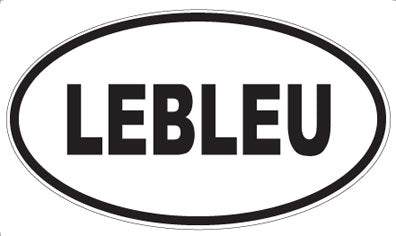 LEBLEU - Oval Sticker