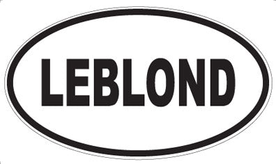 LEBLOND - Oval Magnet