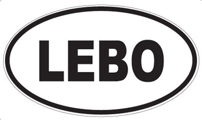 LEBO - Oval Sticker