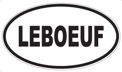 LEBOEUF - Oval Sticker